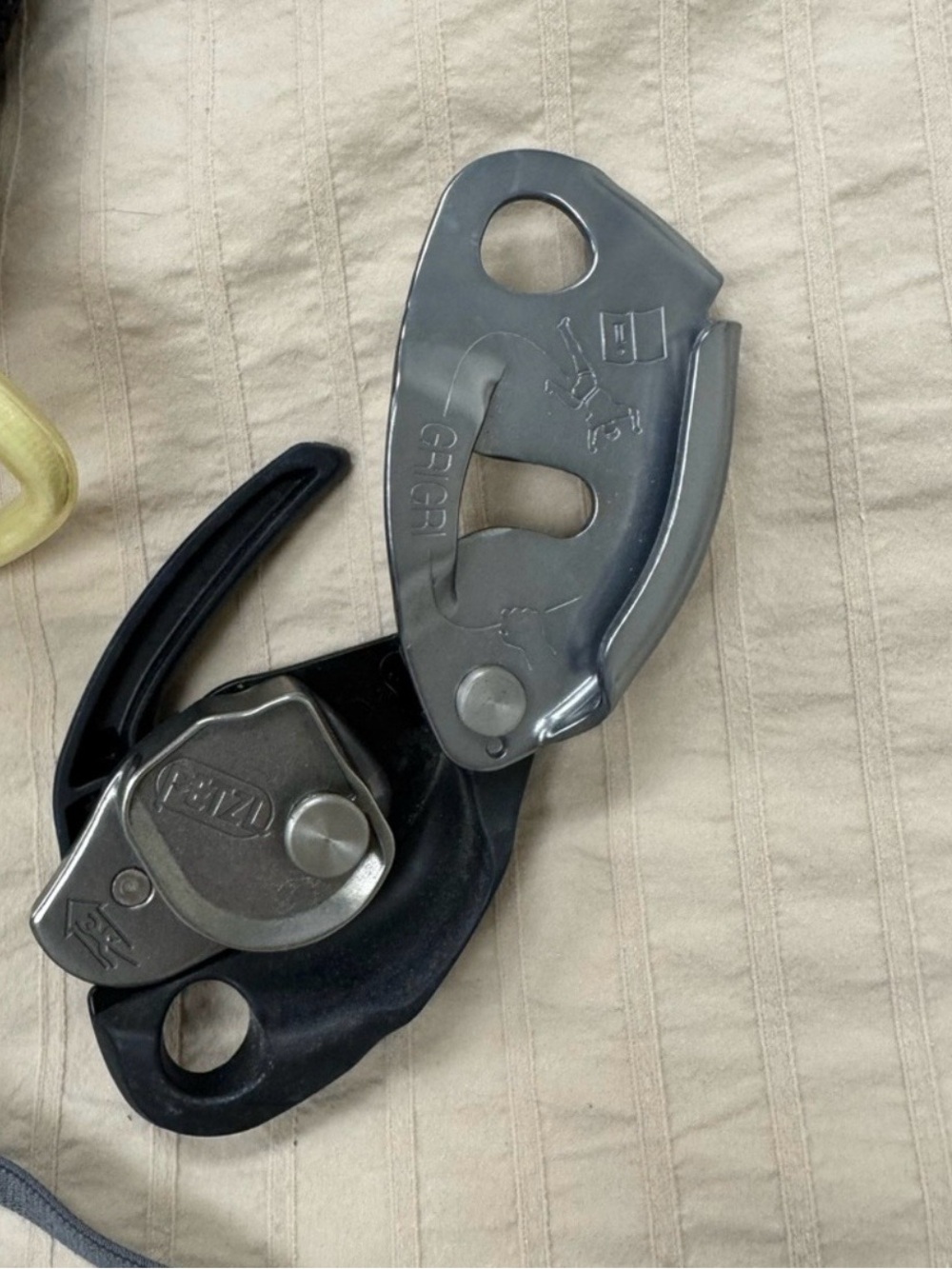 Petzl GriGri Assisted-Braking Belay Device — Black and Silver